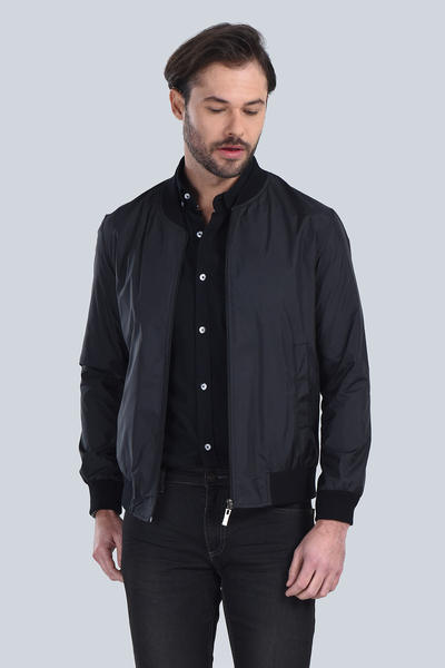 M Store - Erkek Siyah Modern Fit Mont