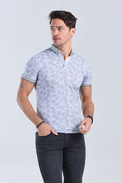 Erkek Siyah Polo Yaka Regular T-Shirt