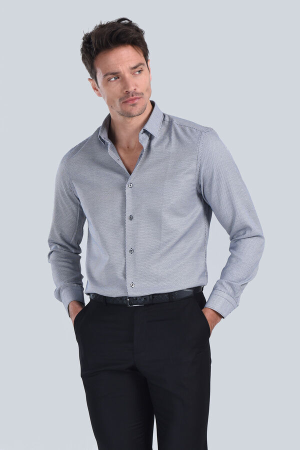 Erkek Siyah Slim Fit Gömlek - 2