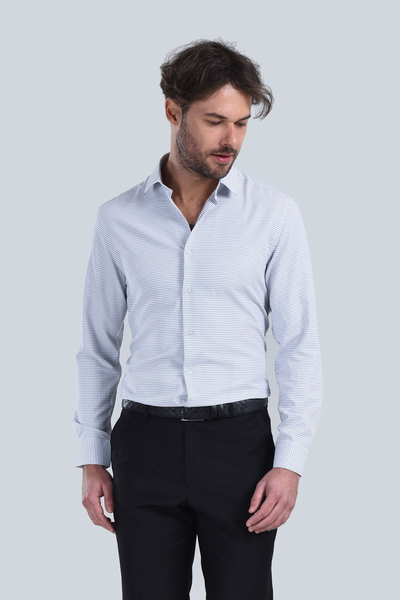 Erkek Siyah Slim Fit Gömlek