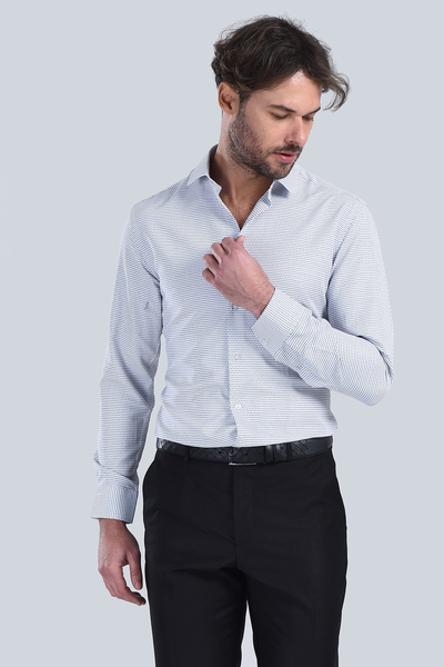 Erkek Siyah Slim Fit Gömlek