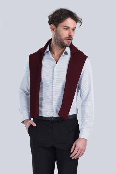 Erkek Siyah Slim Fit Gömlek