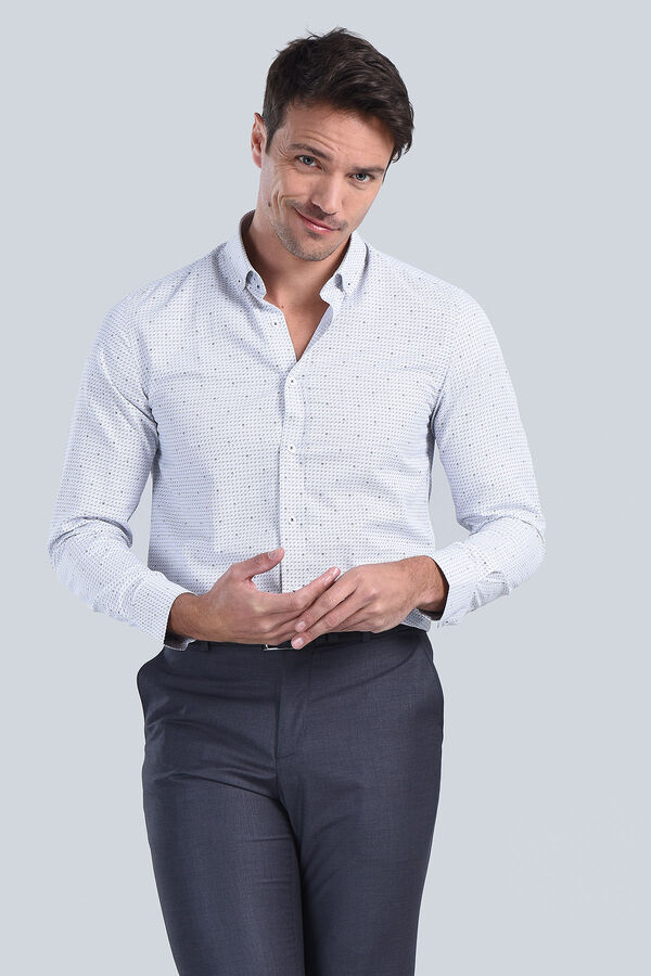 Erkek Siyah Slim Fit Gömlek - 2