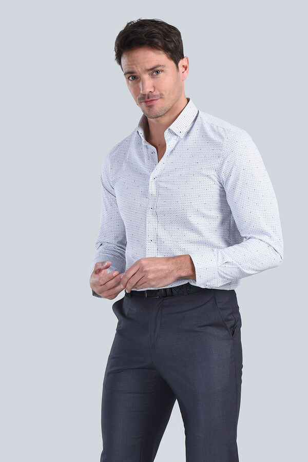 Erkek Siyah Slim Fit Gömlek - 3