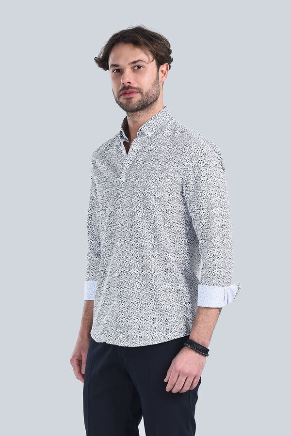 Erkek Siyah Slim Fit Gömlek - 2