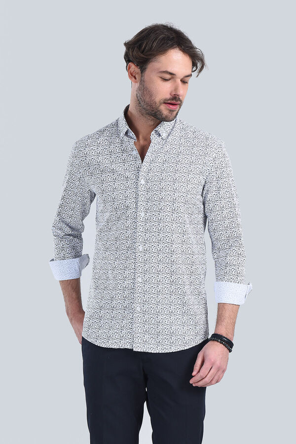 Erkek Siyah Slim Fit Gömlek - 3