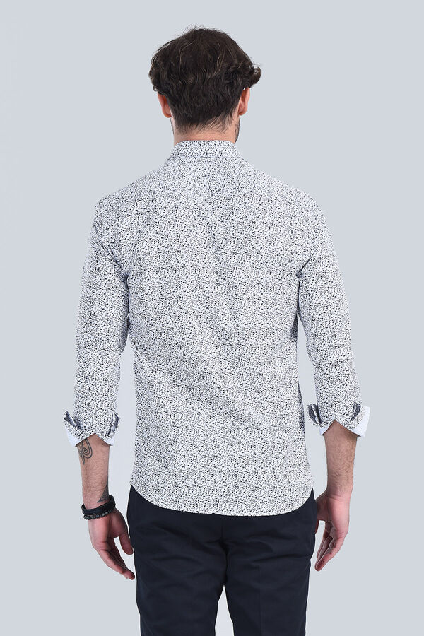 Erkek Siyah Slim Fit Gömlek - 5