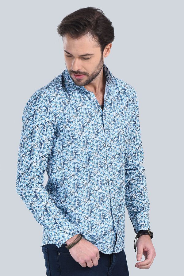 Erkek Yesil Slim Fit Gömlek - 2